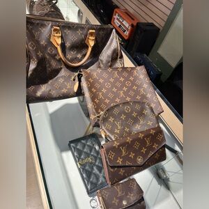 Louis Vuitton Brown and Tan Monogram Tote
